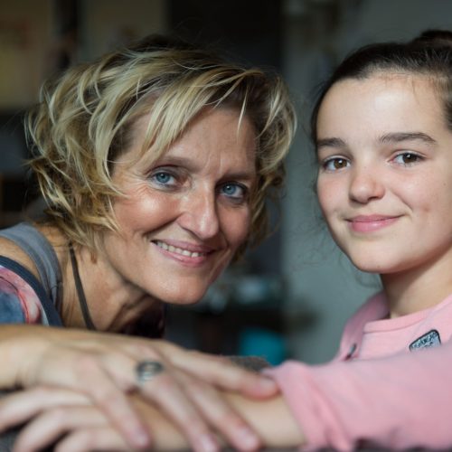 Janet met parkinson en dochter Alicia