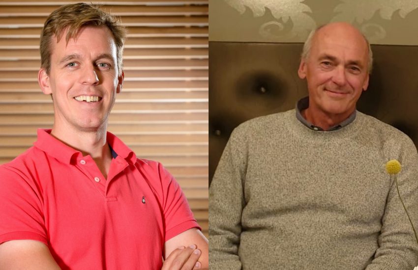 Onderzoekers Menno van der Holst en Arend de Kloet van Basalt Revalidatie